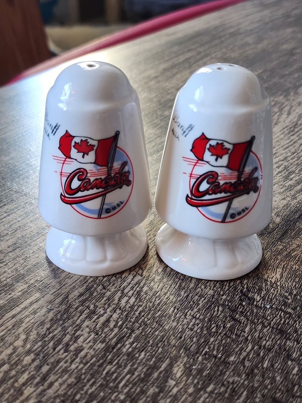 Banff Alberta Canada Ceramic Salt Pepper Shakers
